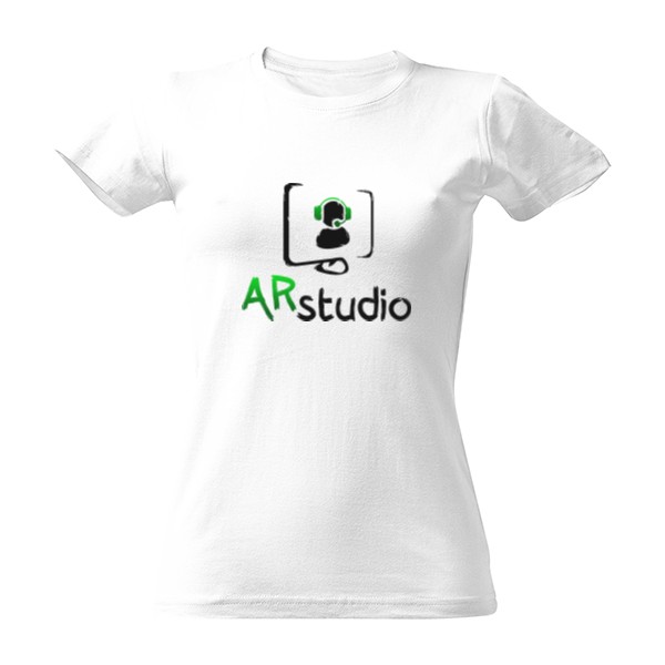 Tričko s potiskem AR Studio Ladies White